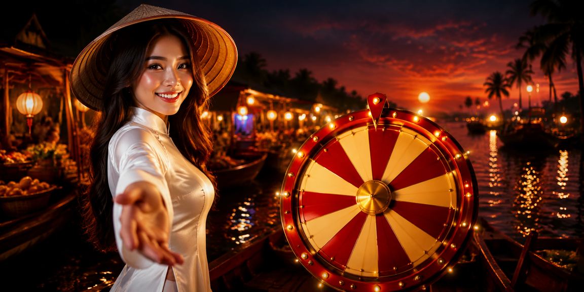 Bàn Roulette cao cấp với khung cảnh bãi biển Phú Quốc trong nền